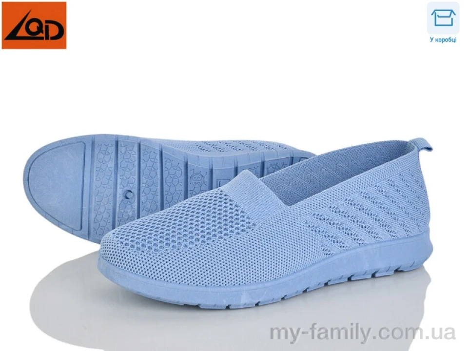 Слипоны текстиль голубой женщины -, Женские слипоны оптом