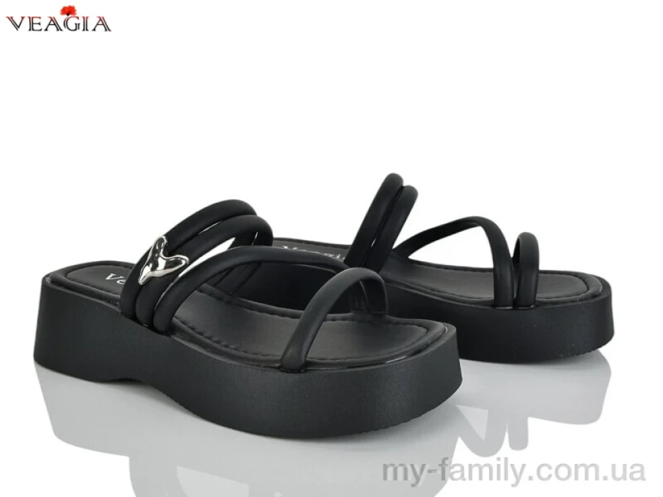 Шлепки искусственная кожа черный женщины -, Женские шлепки оптом