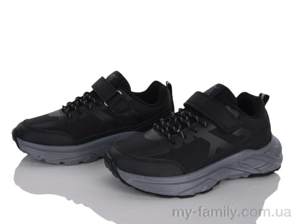 Кроссовки искусственная кожа-текстиль черный дети мальчик, Детски кроссовки оптом