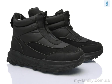 Ботинки искусственный нубук-плащевка черный женщины -, Взуття оптом женщины