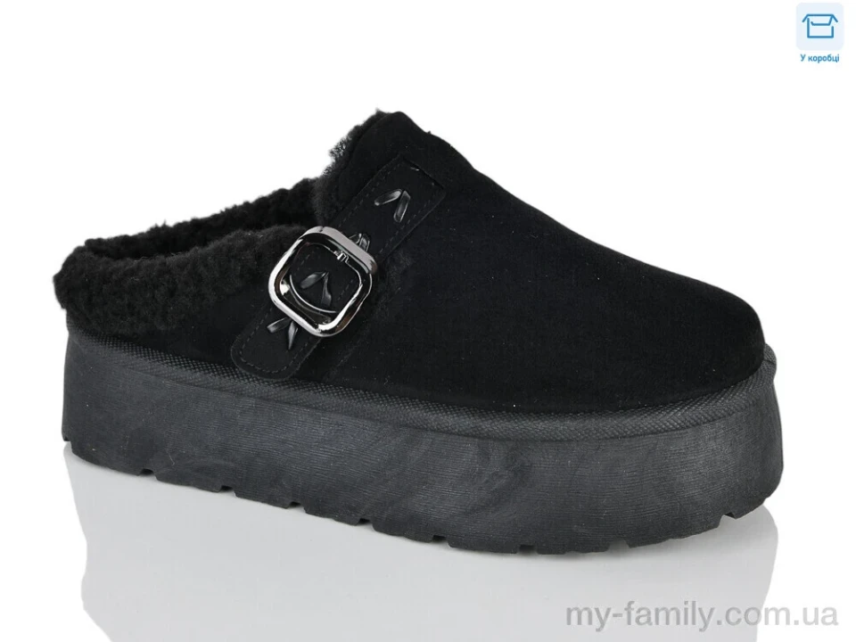 Уги штучна замша чорний жінки -, Взуття оптом жінки