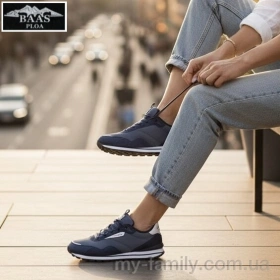 Кросівки штучна замша-текстиль синій жінки -, Жіночі кросівки оптом