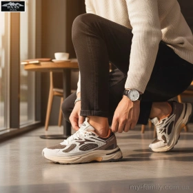 Кросівки штучна шкіра-текстиль коричневий чоловіки -, Чоловічі кросівки оптом