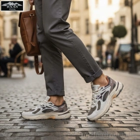 Кросівки штучна шкіра-текстиль коричневий чоловіки -, Чоловічі кросівки оптом