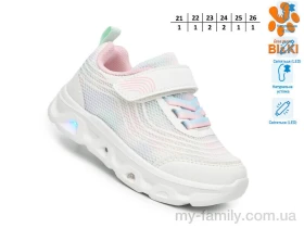 Кросівки штучна шкіра-текстиль білий діти дівчинка, Кросівки оптом