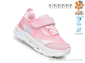 Кросівки штучна шкіра-текстиль рожевий діти дівчинка, Кросівки оптом