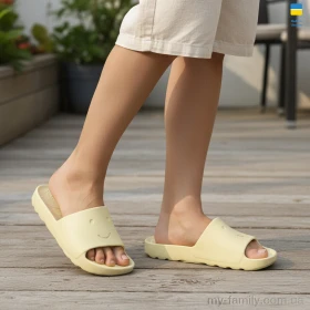 Шлепки пена желтый дети девочка, Детские плепки оптом