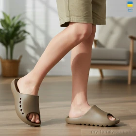 Шльопанці піна хакі діти хлопчик, Дитячі шльопанці оптом