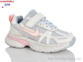 Кросівки штучна шкіра-текстиль сірий діти дівчинка, Дитячі кросівки оптом