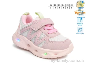 Кросівки штучна шкіра-текстиль рожевий діти дівчинка, Дитячі кросівки оптом