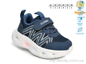 Кросівки штучна шкіра-текстиль синій діти хлопчик, Дитячі кросівки оптом