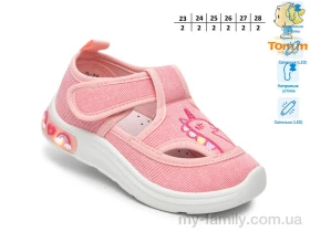 Капці текстиль рожевий діти дівчинка, Дитячі капці оптом