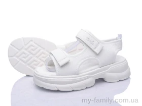 Босоніжки штучна шкіра білий діти дівчинка, Взуття оптом діти