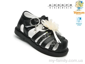 Босоніжки штучна шкіра чорний діти дівчинка, Взуття оптом діти