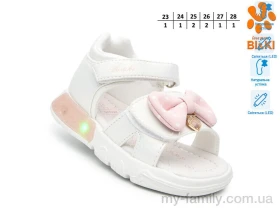 Босоніжки штучна шкіра білий діти дівчинка, Взуття оптом діти