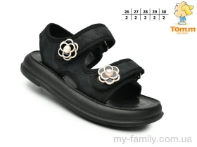 Босоніжки штучна шкіра чорний діти дівчинка, Взуття оптом діти