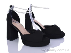 Босоніжки штучна замша чорний жінки -, Жіночі босоніжки оптом