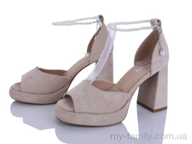 Босоніжки штучна замша бежевий жінки -, Жіночі босоніжки оптом