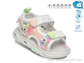 Босоніжки штучна шкіра-текстиль білий діти дівчинка, Взуття оптом діти