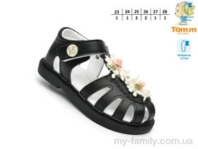 Босоніжки штучна шкіра чорний діти дівчинка, Взуття оптом діти