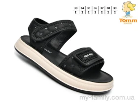 Босоніжки штучна шкіра чорний діти дівчинка, Взуття оптом діти