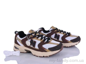 Кросівки штучна замша-текстиль коричневий жінки -, Жіночі кросівки оптом