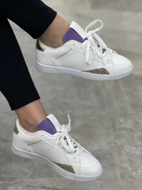 Кросівки штучна шкіра білий жінки -, Жіночі кросівки оптом