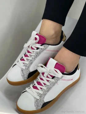 Кросівки штучна шкіра білий жінки -, Жіночі кросівки оптом