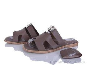 Шльопанці штучна шкіра коричневий жінки -, Жіночі шльопанці оптом