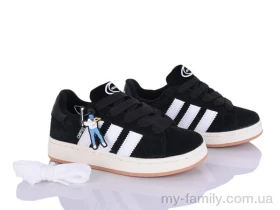 Кросівки штучна замша чорний діти унісекс, Дитячі кросівки оптом