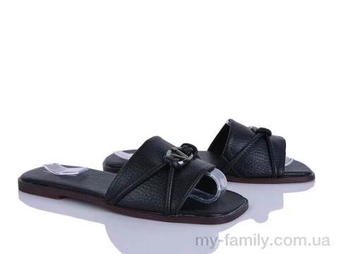 Шльопанці штучна шкіра чорний жінки -, Жіночі шльопанці оптом