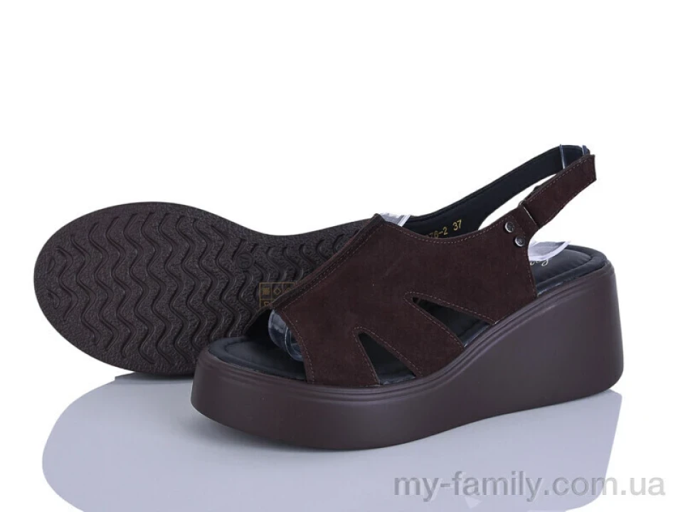 Босоножки искусственная замша коричневый женщины -, Женские босоножки оптом