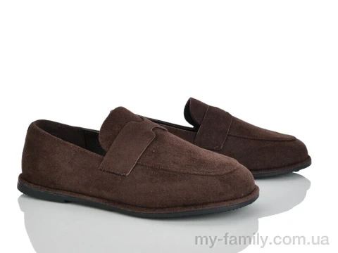 Туфлі штучна замша коричневий жінки -, Туфлі жіночі оптом