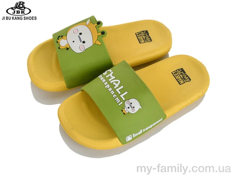 Шльопанці силікон жовтий діти хлопчик, Дитячі шльопанці оптом