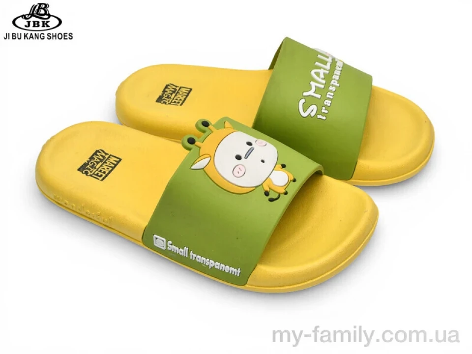 Шльопанці силікон жовтий діти хлопчик, Дитячі шльопанці оптом