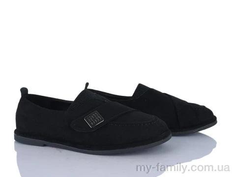 Туфлі штучна замша чорний жінки -, Туфлі жіночі оптом