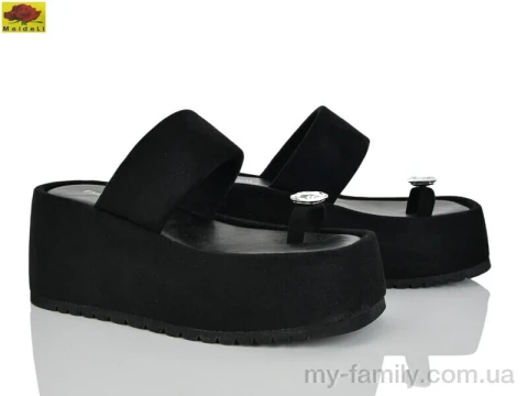 Шльопанці штучна замша чорний жінки -, Жіночі шльопанці оптом