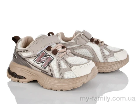 Кросівки штучна шкіра-текстиль бежевий діти унісекс, Дитячі кросівки оптом