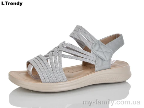 Босоніжки штучна шкіра-текстиль сірий жінки -, Жіночі босоніжки оптом