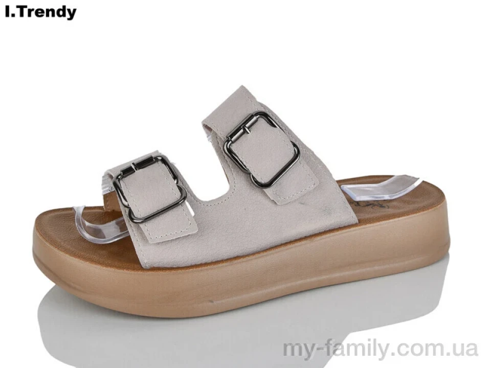 Шльопанці штучна шкіра бежевий жінки -, Жіночі шльопанці оптом