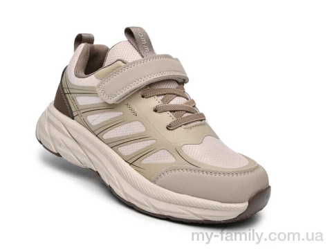 Кросівки штучна шкіра-текстиль коричневий діти унісекс, Дитячі кросівки оптом