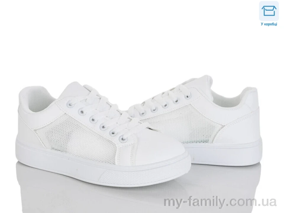 Кросівки штучна шкіра-текстиль білий жінки -, Жіночі кросівки оптом