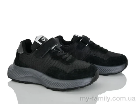 Кросівки штучна замша-текстиль чорний діти унісекс, Дитячі кросівки оптом