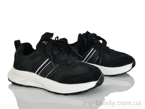 Кросівки штучна замша-текстиль чорний діти унісекс, Дитячі кросівки оптом