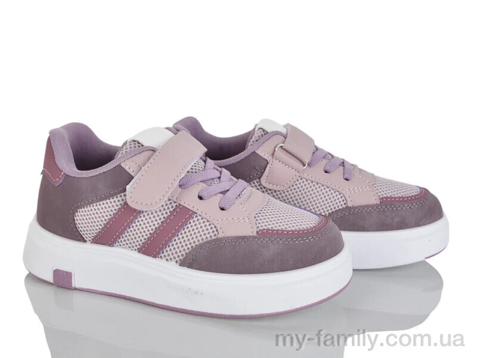 Кросівки штучна шкіра-текстиль фіолетовий діти дівчинка, Дитячі кросівки оптом