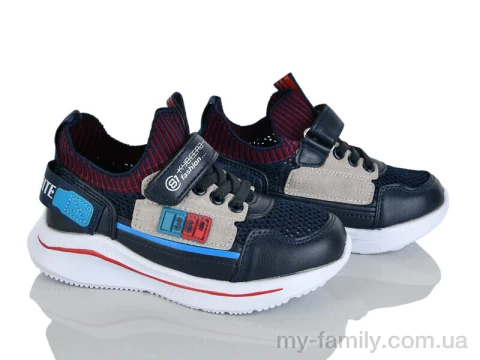 Кроссовки искусственная кожа-текстиль синий дети мальчик, Детски кроссовки оптом