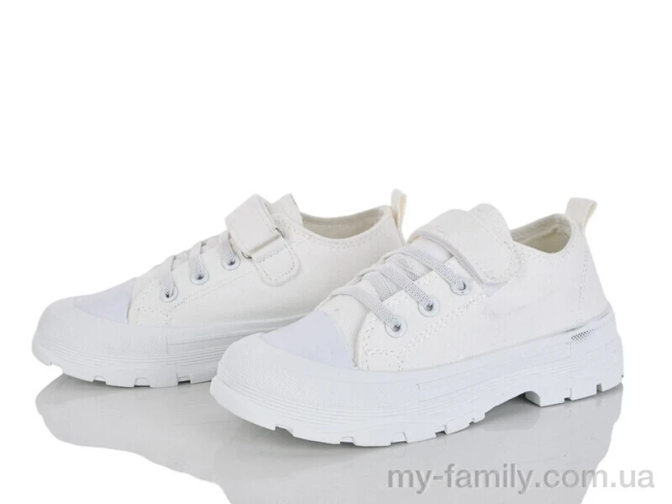 Кеди текстиль-гума білий діти дівчинка, Взуття оптом діти