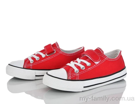 Кеди текстиль-гума червоний діти хлопчик, Взуття оптом діти