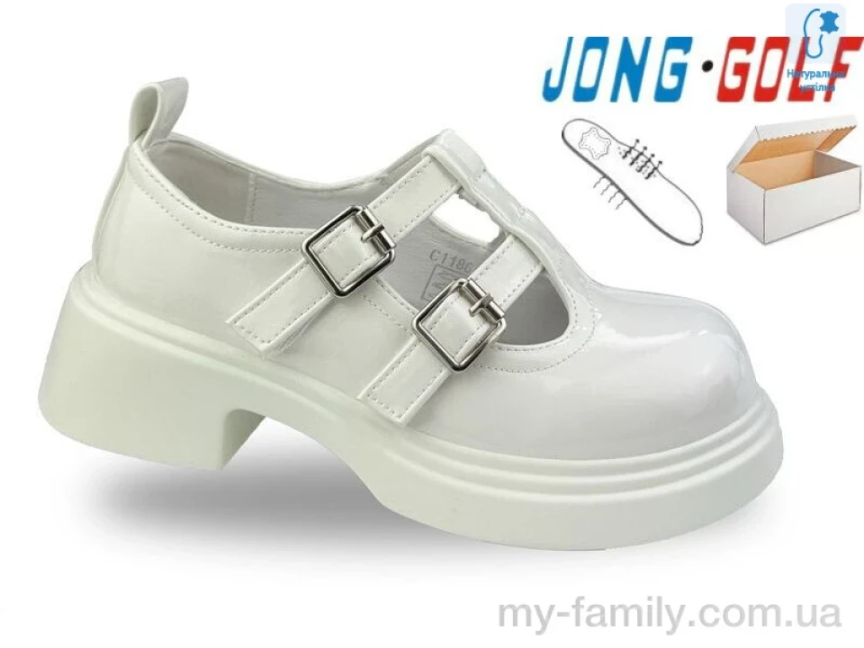 Туфлі штучний лак білий діти дівчинка, Дитячі туфлі оптом