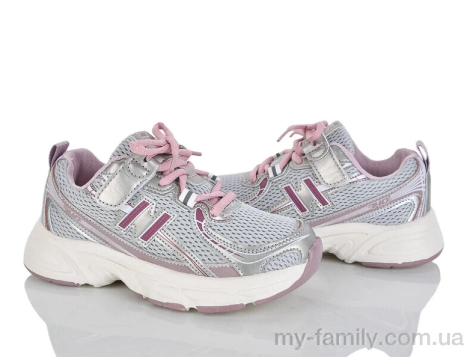 Кросівки штучна шкіра-текстиль сірий діти дівчинка, Дитячі кросівки оптом